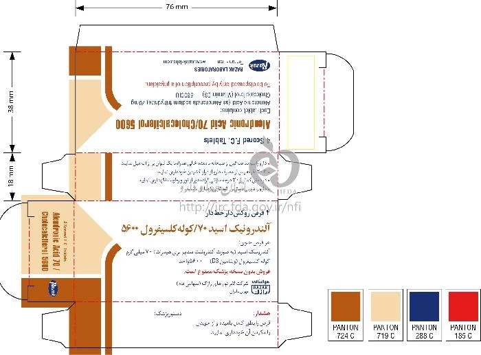 آلندرونیک اسید/کوله کلسیفرول